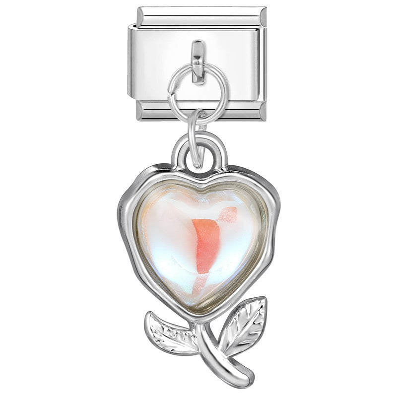 Wholesale 9mm Italian Charm Starter Bracelets DIY square Single Section Creative Stainless Steel Composable Bracelet