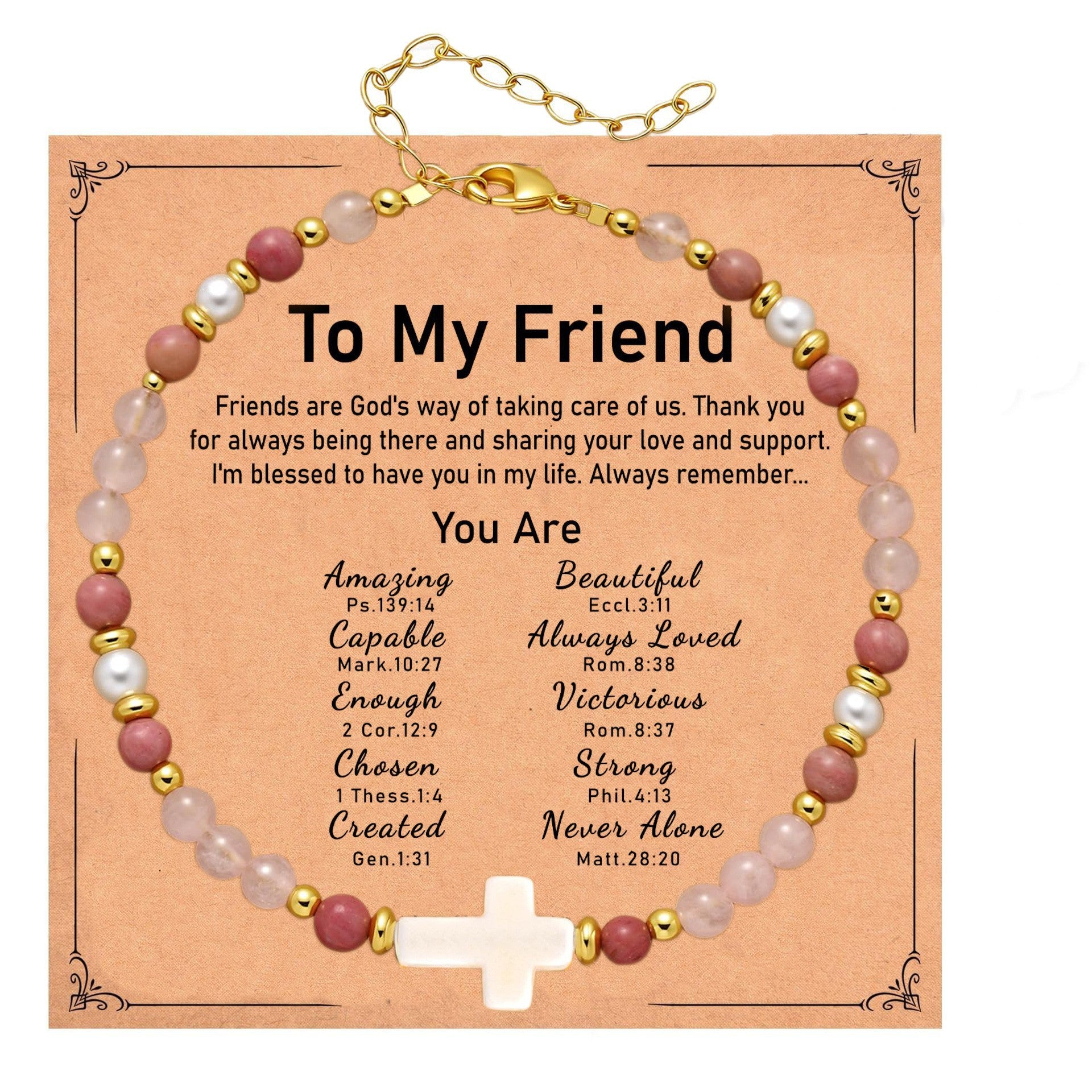 Wholesale Natural Stone Turquoise Cross Gold Bead Spacer Bracelet