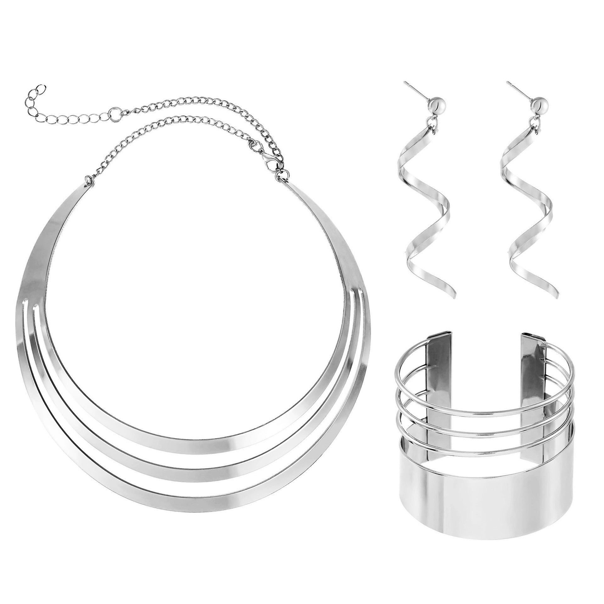 Wholesale jewelry sets multi-layered necklaces, bracelets and earrings