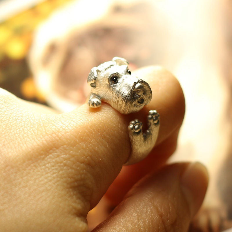 Wholesale  Handmade Schnery Puppy Animal Ring