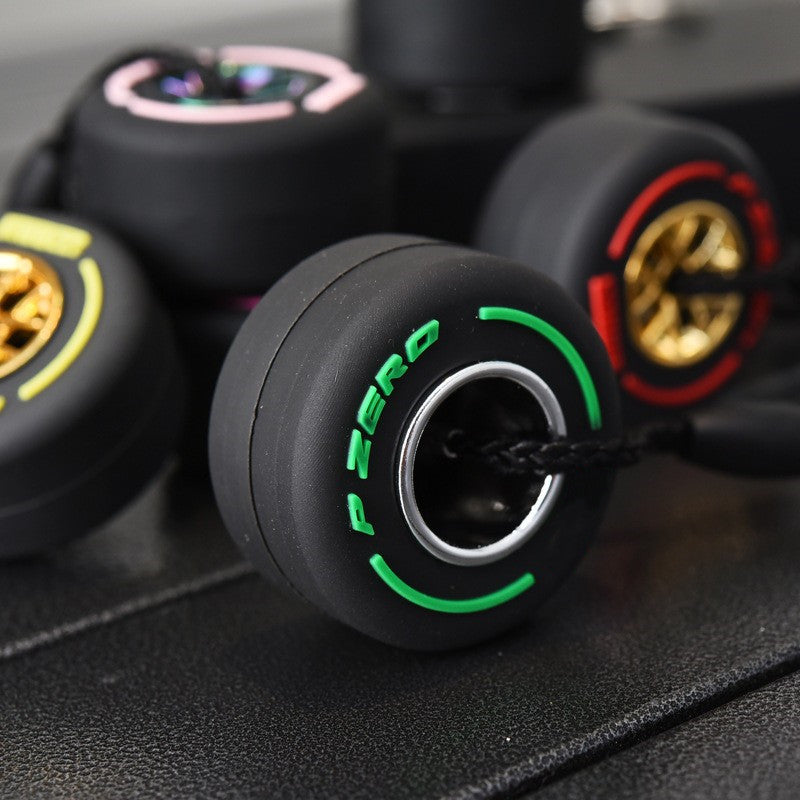 Wholesale Soft Rubber Small Tire Keychain Lanyard Keychain ACC-KC-WoAn007