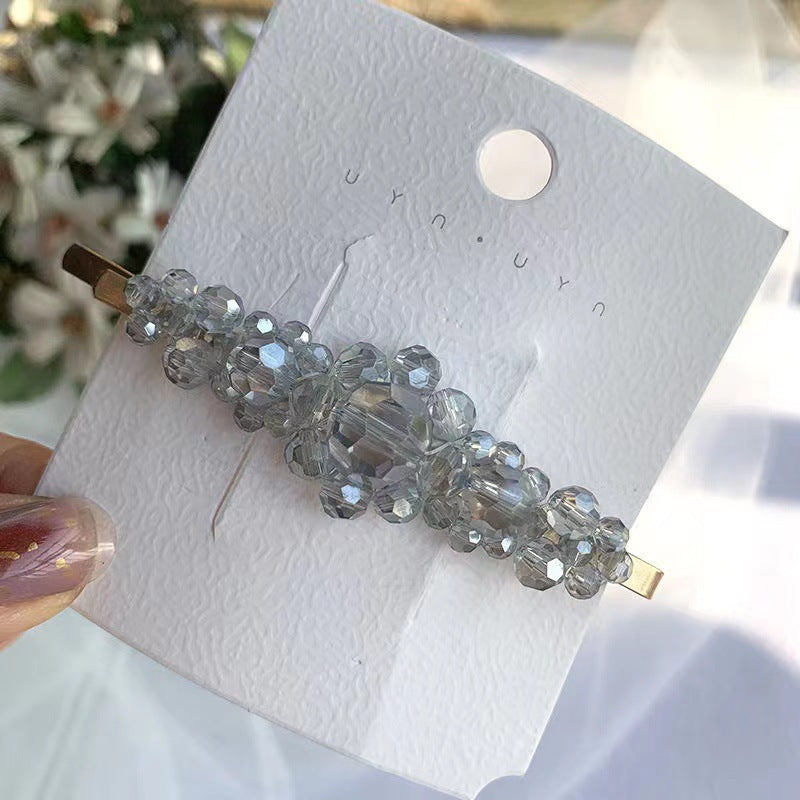 Wholesale Crystal Three Flower Hair Clip Korean Minimalist Women S Fashion Accessory