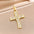 Wholesale Copper Inlay Zircon  Chain Cross Necklace