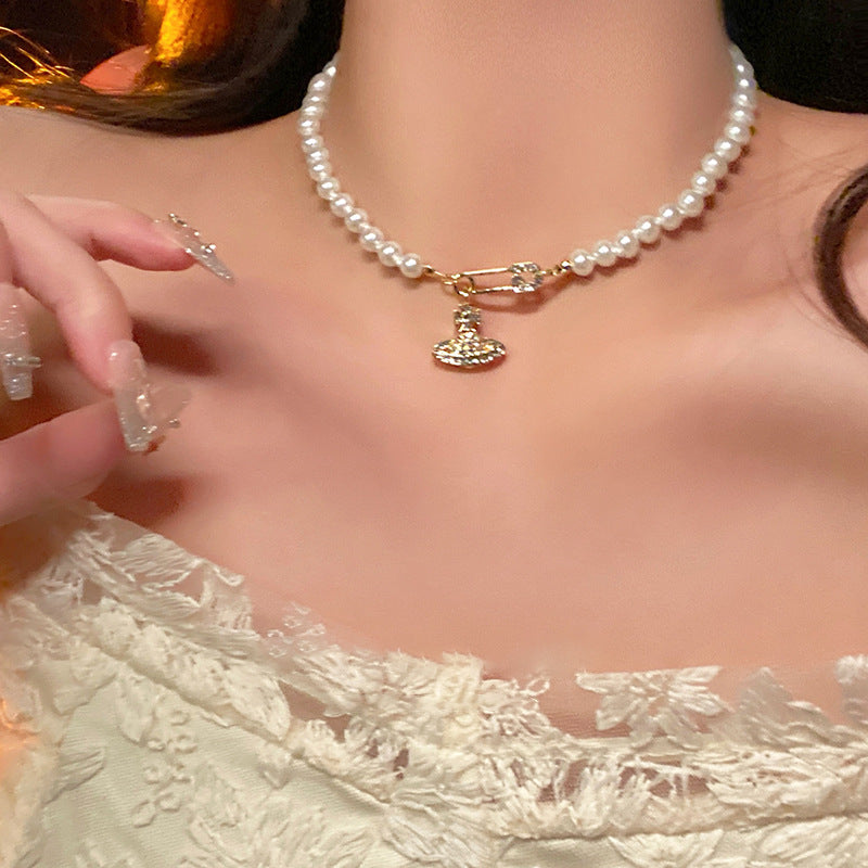 Wholesale Planet Pin Light Luxury Necklaces Choker Necklaces ACC-NE-Fuhui002