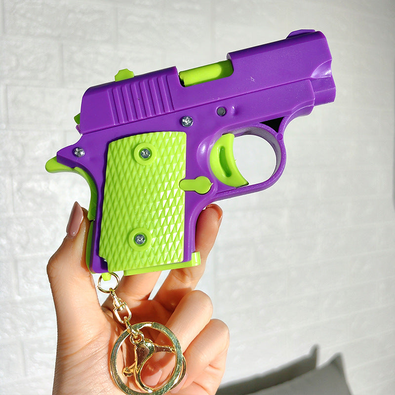Wholesale Plastic Mini Carrot Gun Keychain ACC-KC-Shuot010