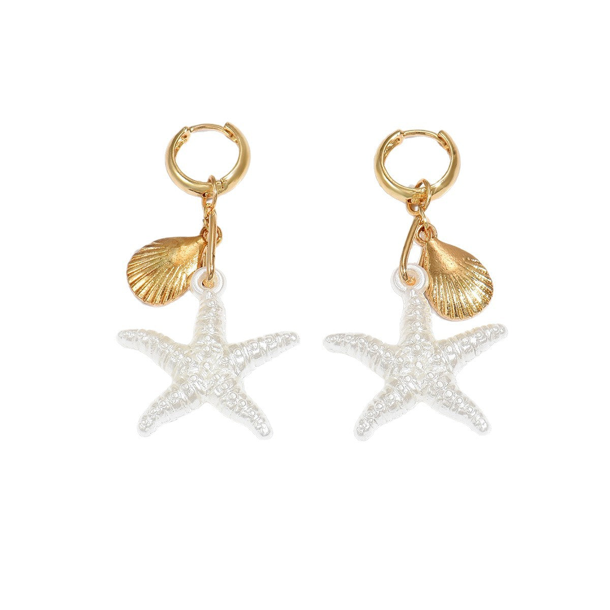 Wholesale Ocean Vacation Starfish Stud Earrings Alloy - Fashion Accessory for Boutique Resale