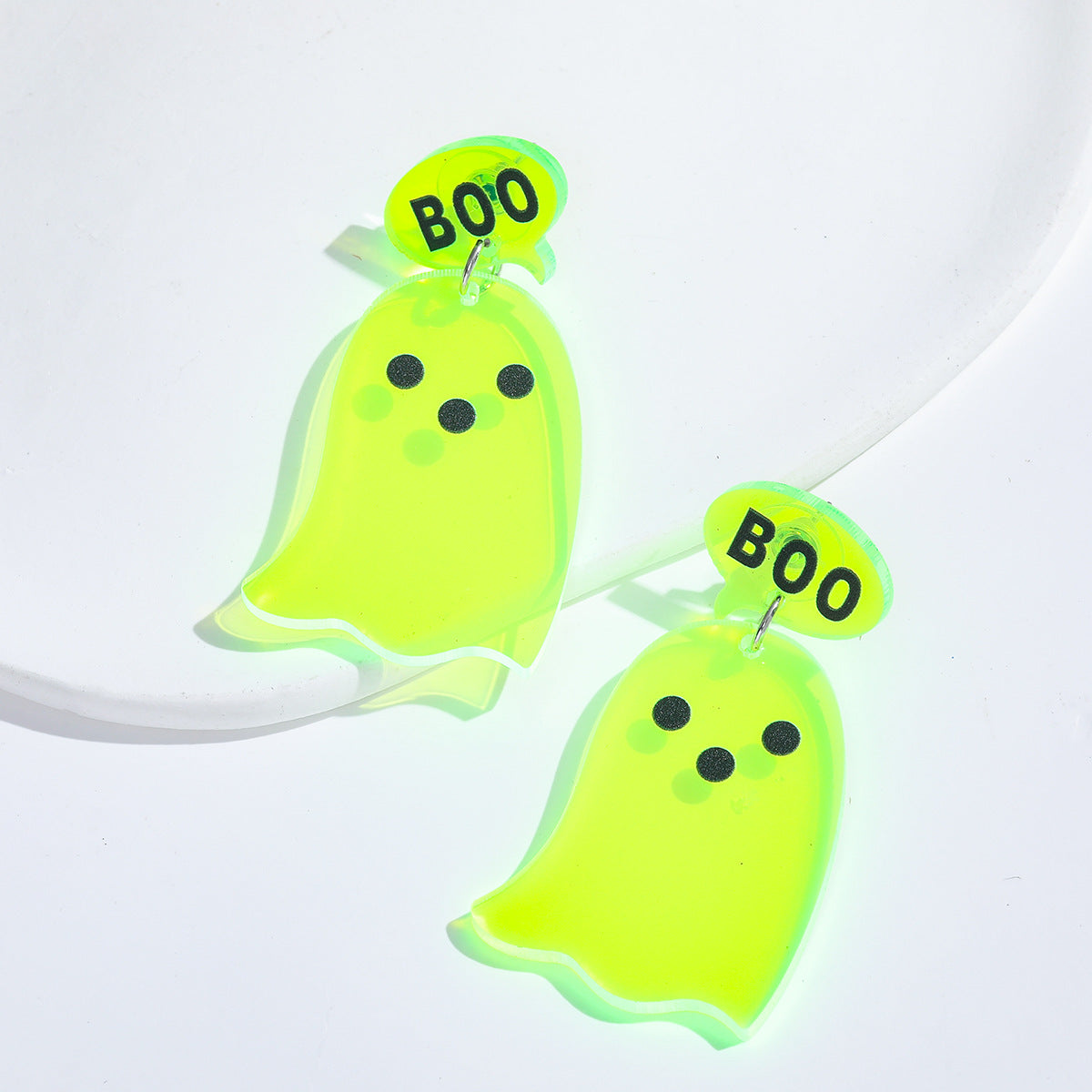 Wholesale Acrylic Cartoon Funny Halloween Ghost Earrings