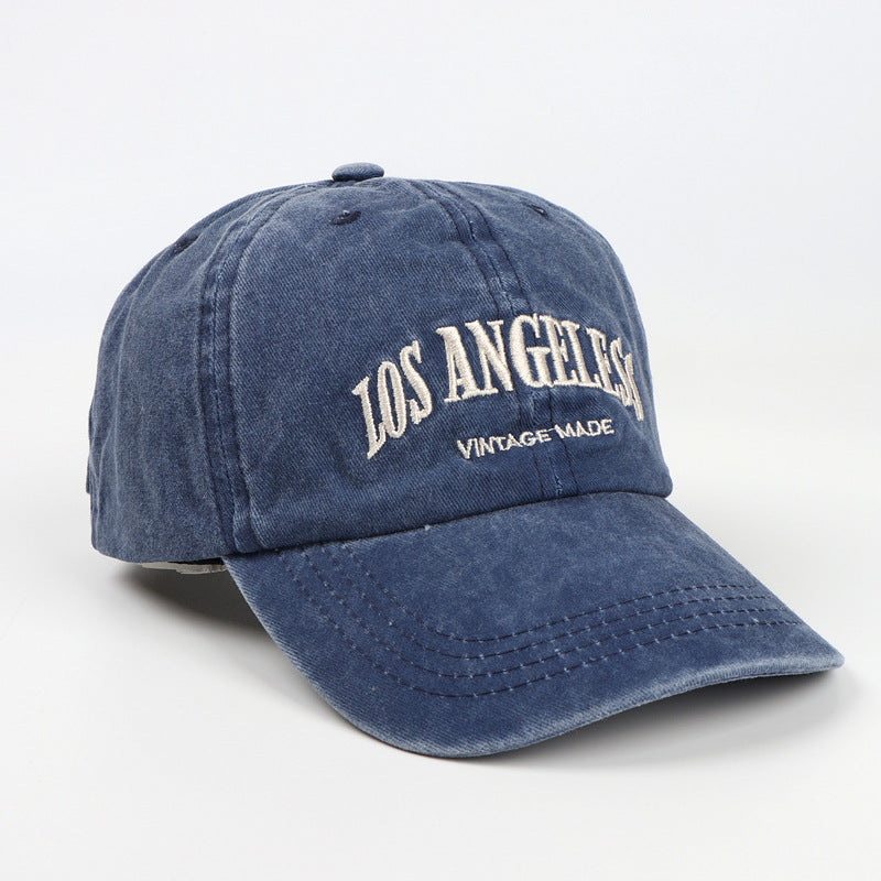 Wholesale Washed Old Letter Embroidered  Baseball Cap
