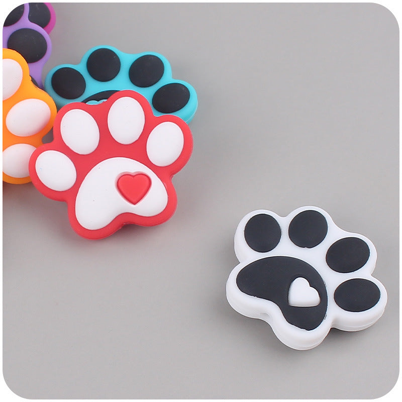 Wholesale Cartoon Dog Paw Focal Beads DIY Bead Accessories