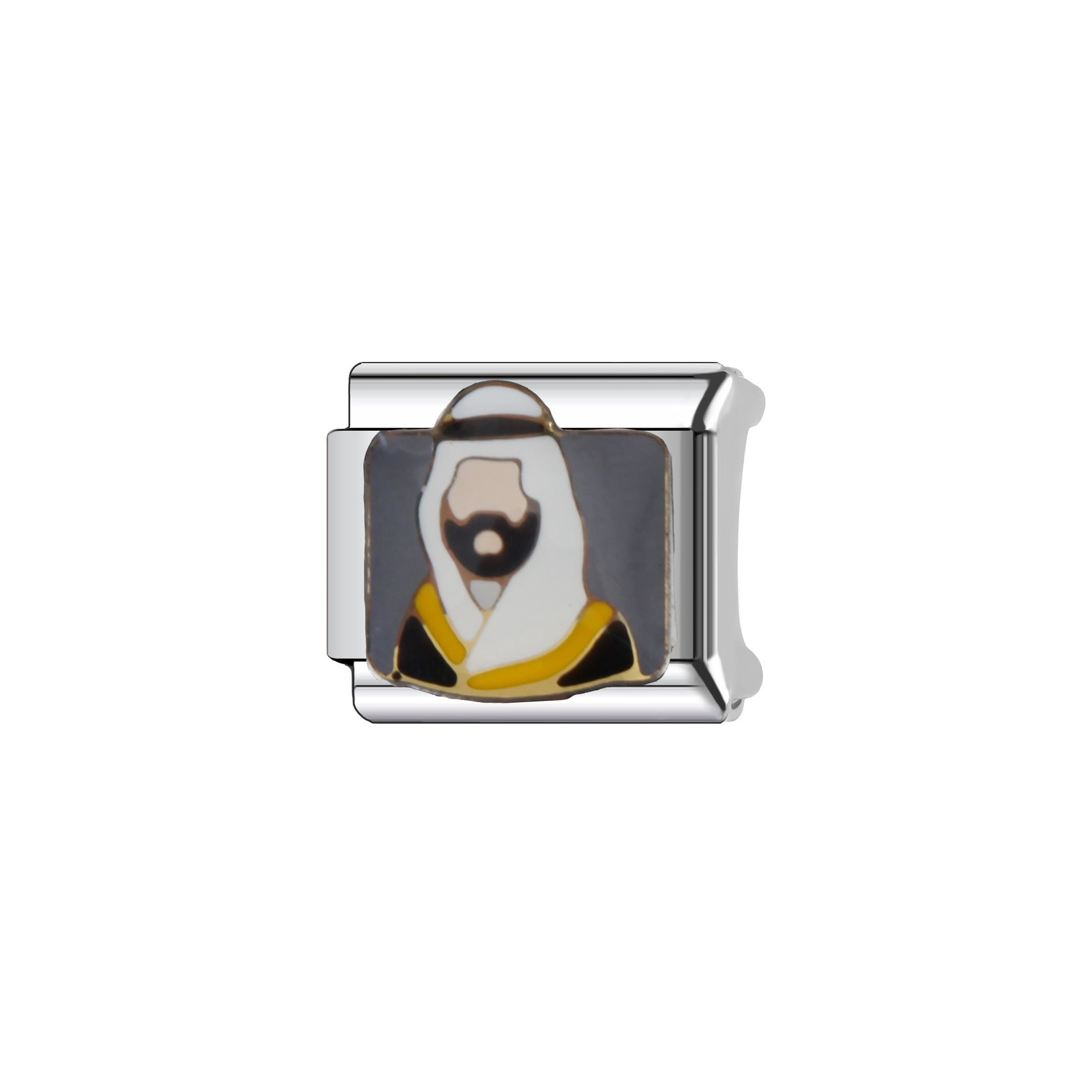 Wholesale  9mm Italian Charm Starter Bracelets DIY square Single Section Creative Stainless Steel Composable Bracelet