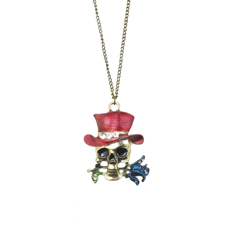 Wholesale Halloween Skull Necklaces ACC-NE-HX002