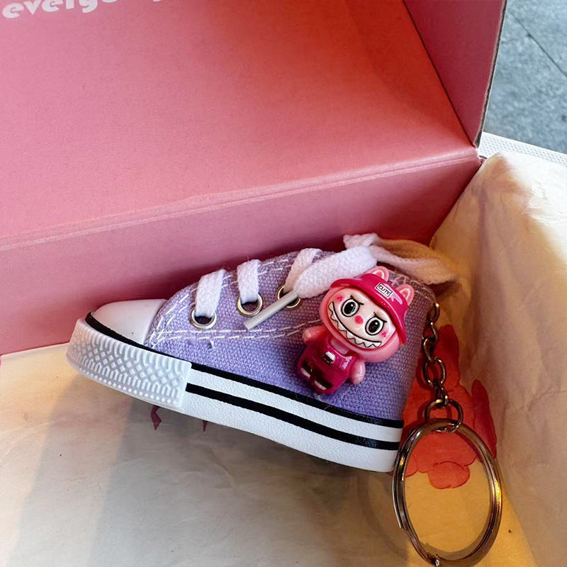 Wholesale Canvas Shoes Keychain Cartoon Little Monster Keychains ACCVIP