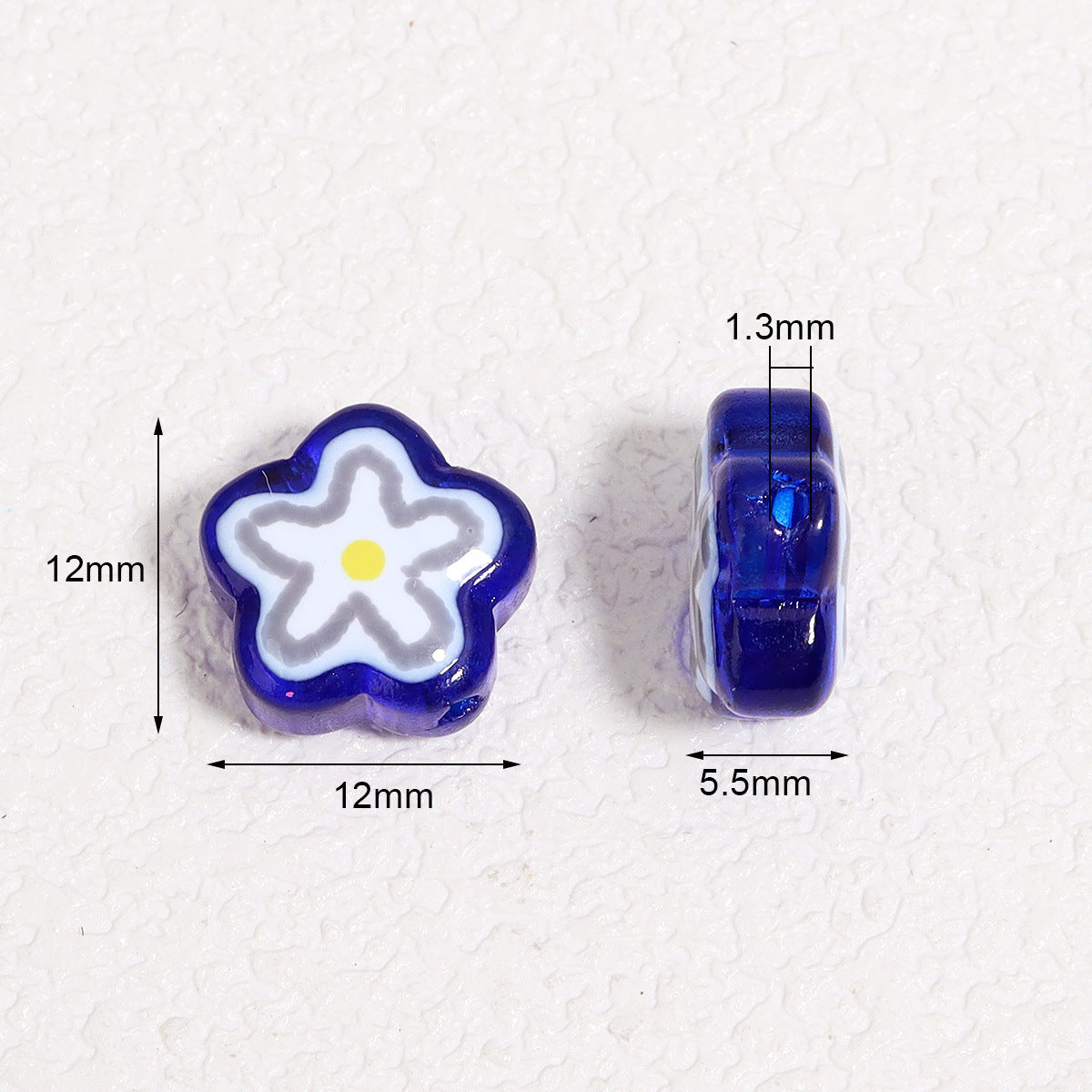 Wholesale   colorful flower patterns Focal Beads DIY Bead Accessories