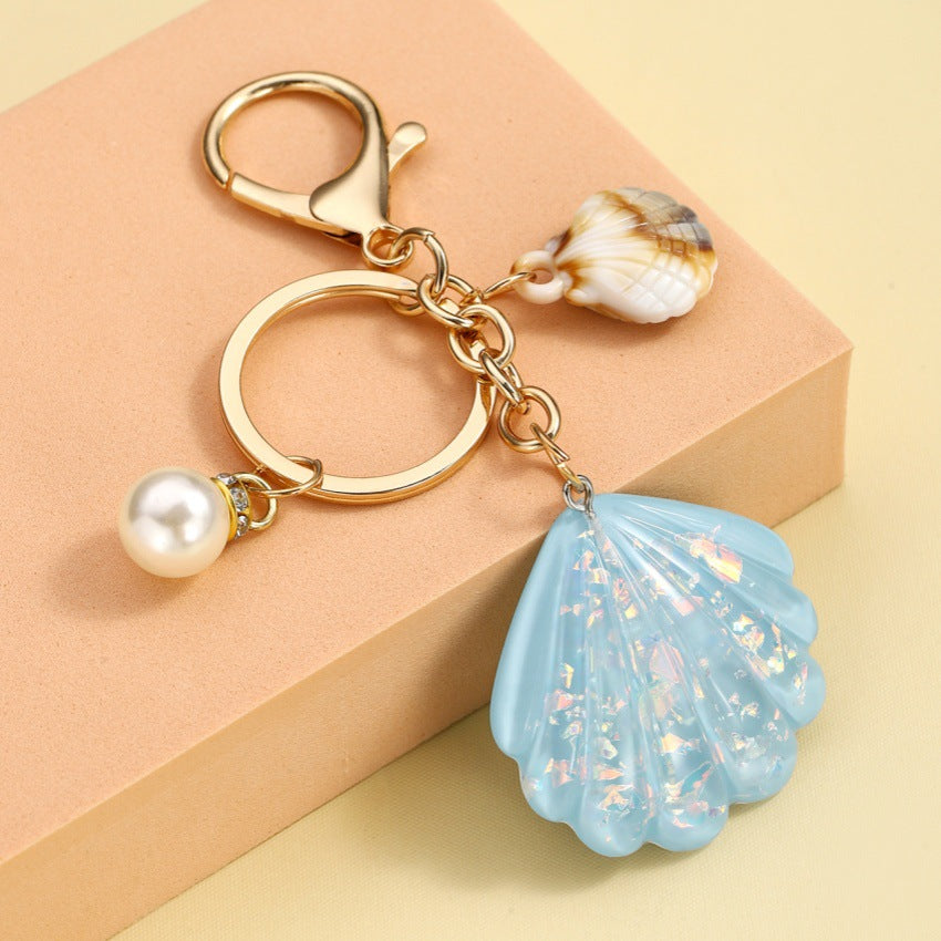 Wholesale Creative Pearl Shell Keychain ACC-KC-RongRui024