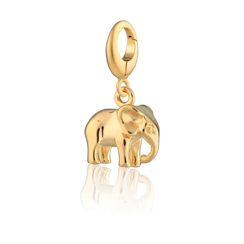 Wholesale Vacuum-plated 18K gold stainless steel DIY bear pendant necklace