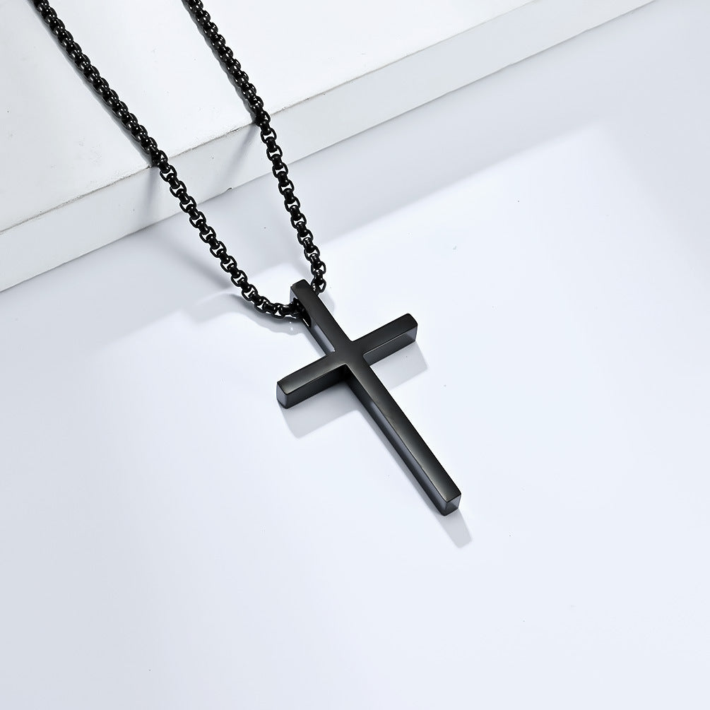 Wholesale Stainless Steel Necklace Polished Cross Necklaces ACC-NE-ZhuJi002