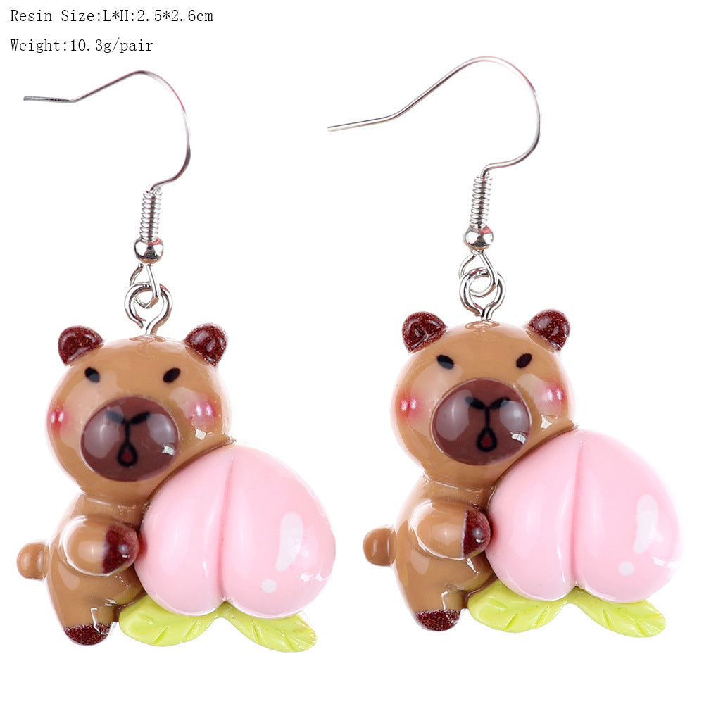 Wholesale  Cute Cartoon Fruit Earrings