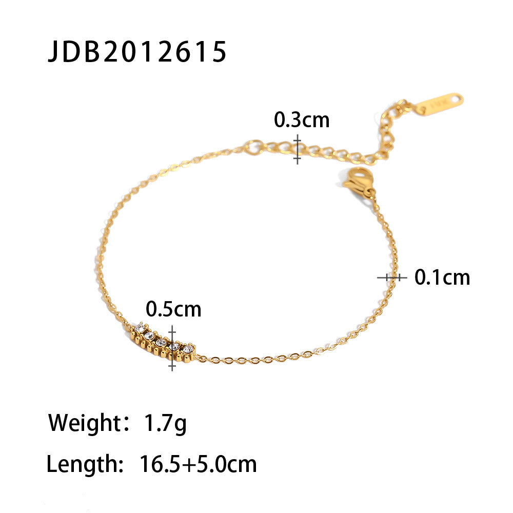 Wholesale Stainless Steel Inlaid Zircon Bracelet ACC-BT-WanX001 ACC-BT-WanX001