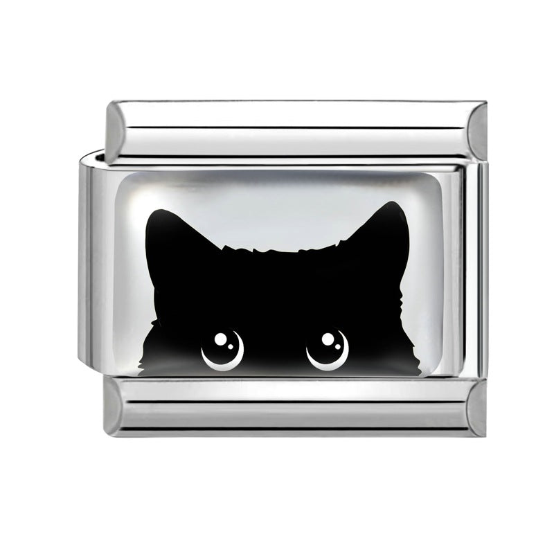 Wholesale 9mm Italian Charm Starter Bracelets DIY Pet Series Stainless Steel Composable Bracelet