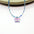 Wholesale Color Beaded Necklace Cartoon Cute Butterfly Love Clavicle Chain