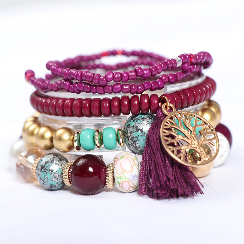 Wholesale Bohemian Multi-layered Tree of Life Bracelet ACC-BT-NaiHong010
