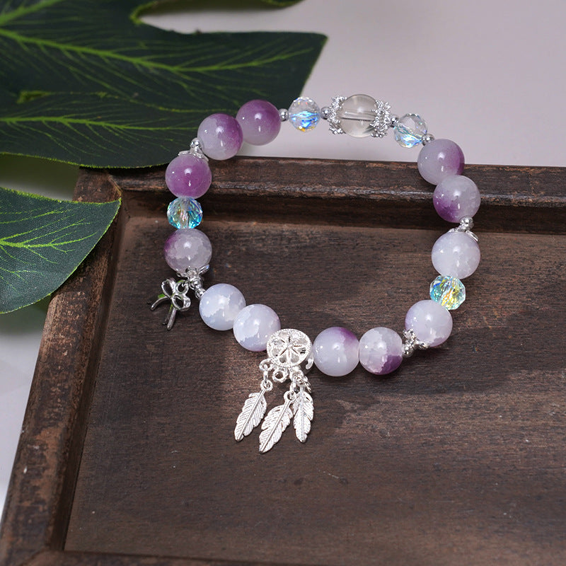 Wholesale Handmade Glass Beaded Butterfly Dreamcatcher Bracelet for Women Travel Souvenir Gift Fashion Jewelry Accessory