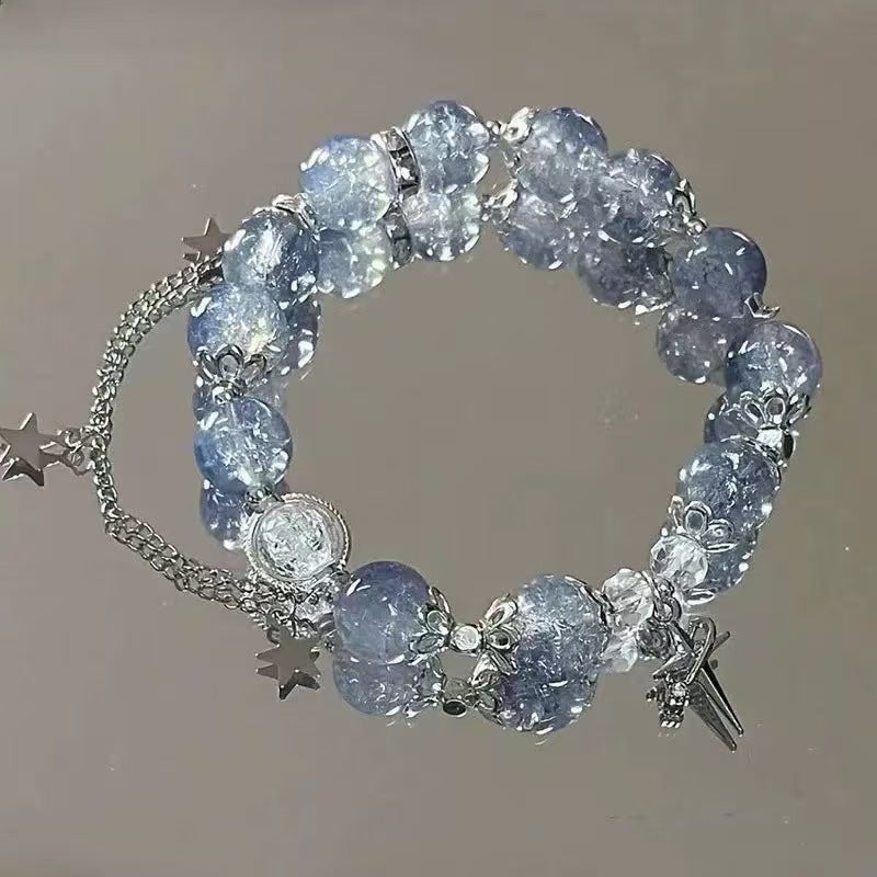 Wholesale Hand-Beaded Acrylic Contion Bracelet - Trendy Fashion Accessory for Everyday Wear,  Gift for