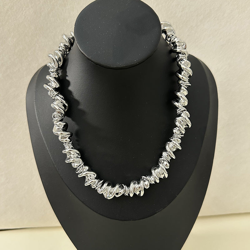 Wholesale  Irregular Necklace Light Luxury Fashion Personality Elegant Clavicle Chain