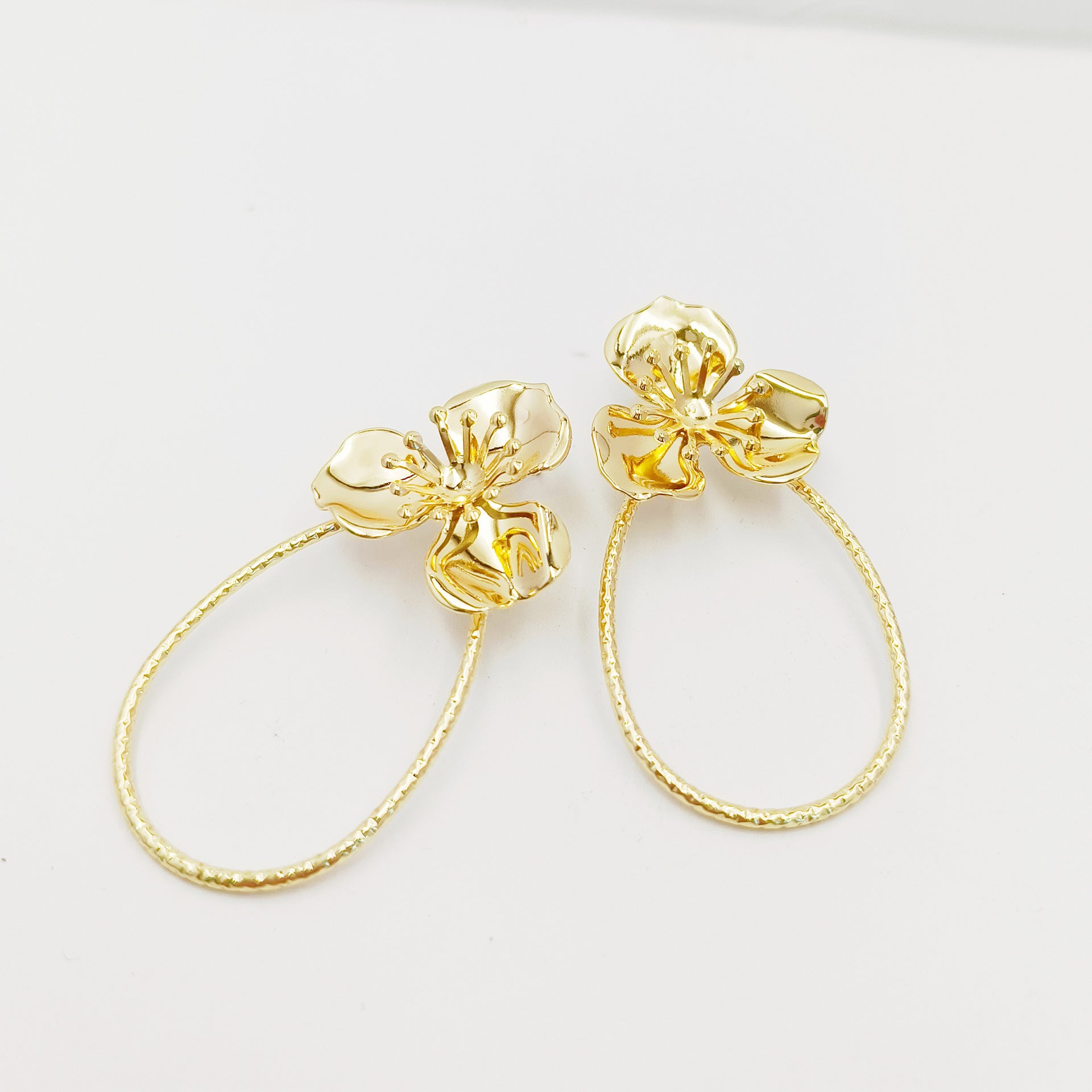 Wholesale  flower big earrings