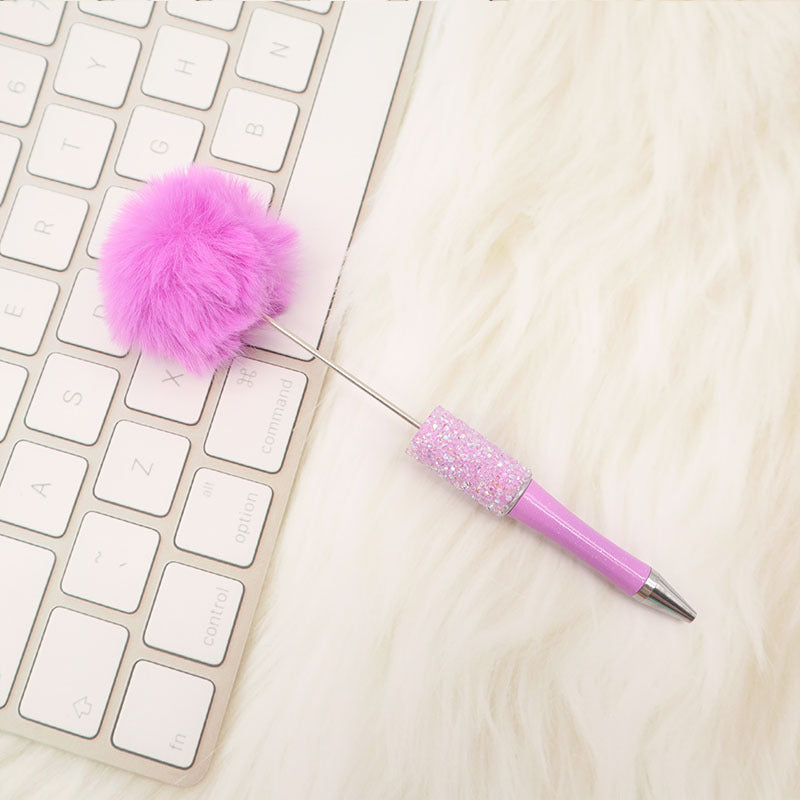 Wholesale Beadable Pens Sugar Gypsophila Hair Ball DIY Beaded Pen ACC-PN-CY004