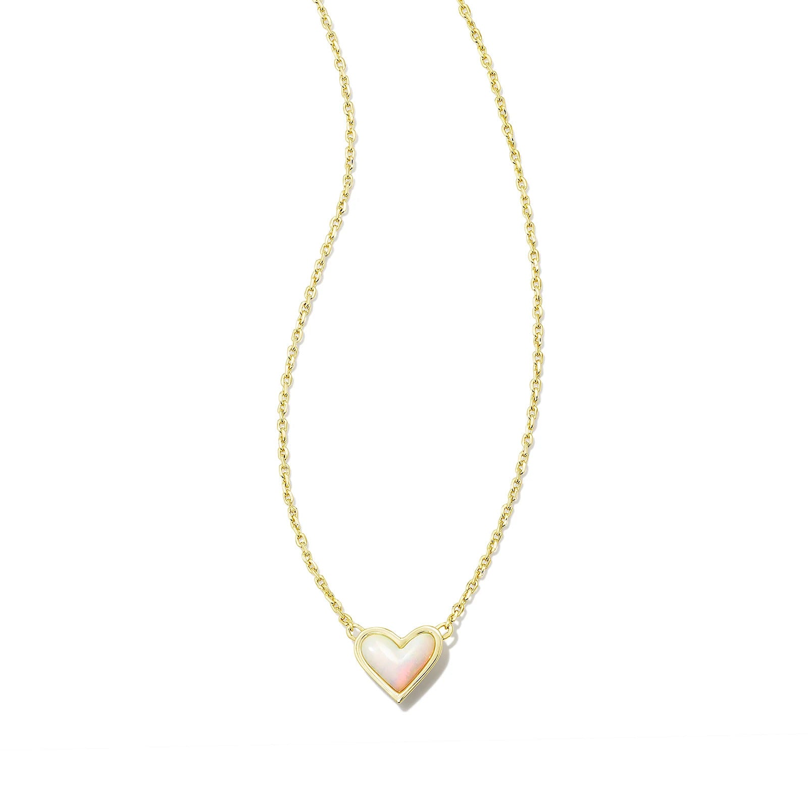 Wholesale love necklace  adjustable peach heart natural stone clavicle chain