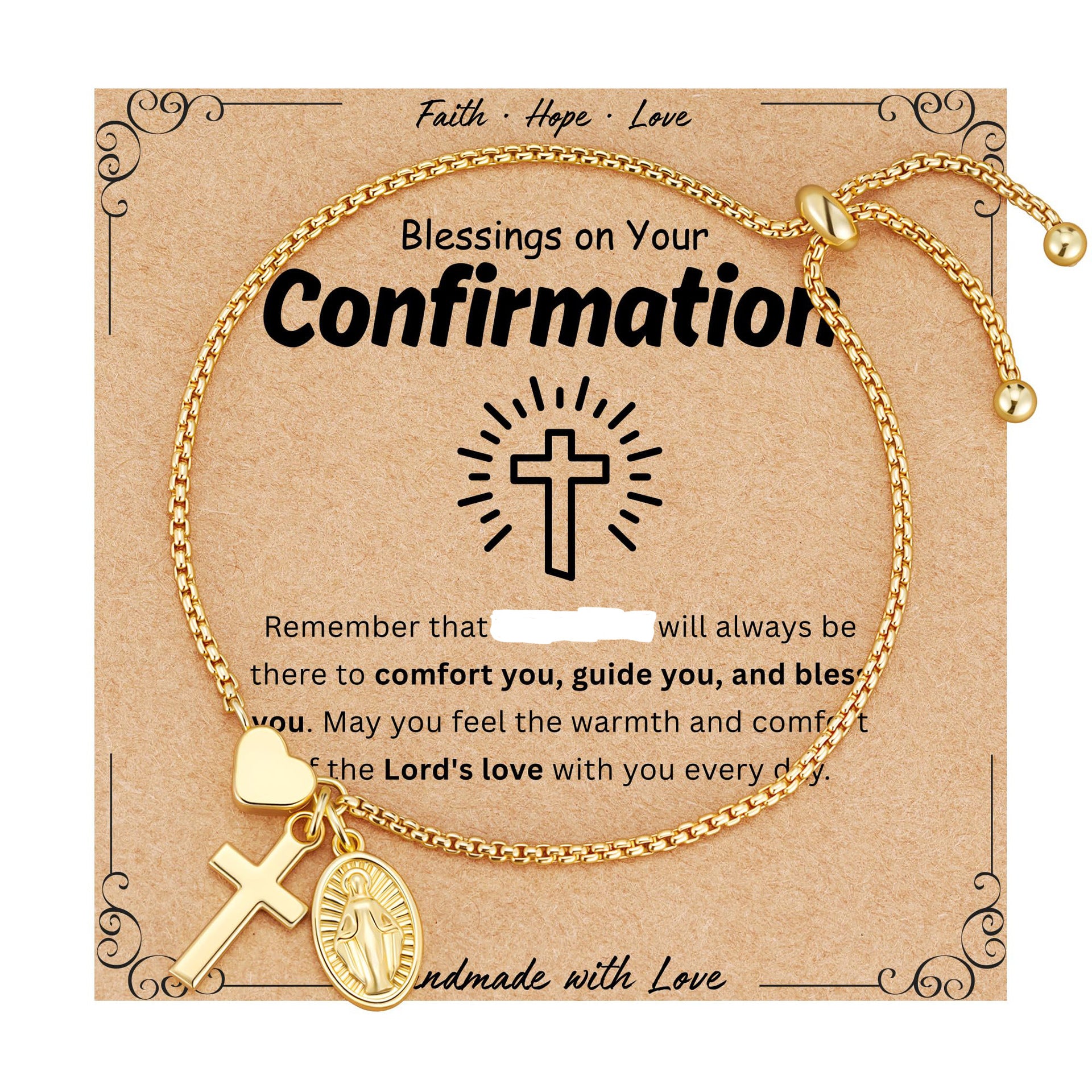 Wholesale Heart and Cross Faith Bracelet
