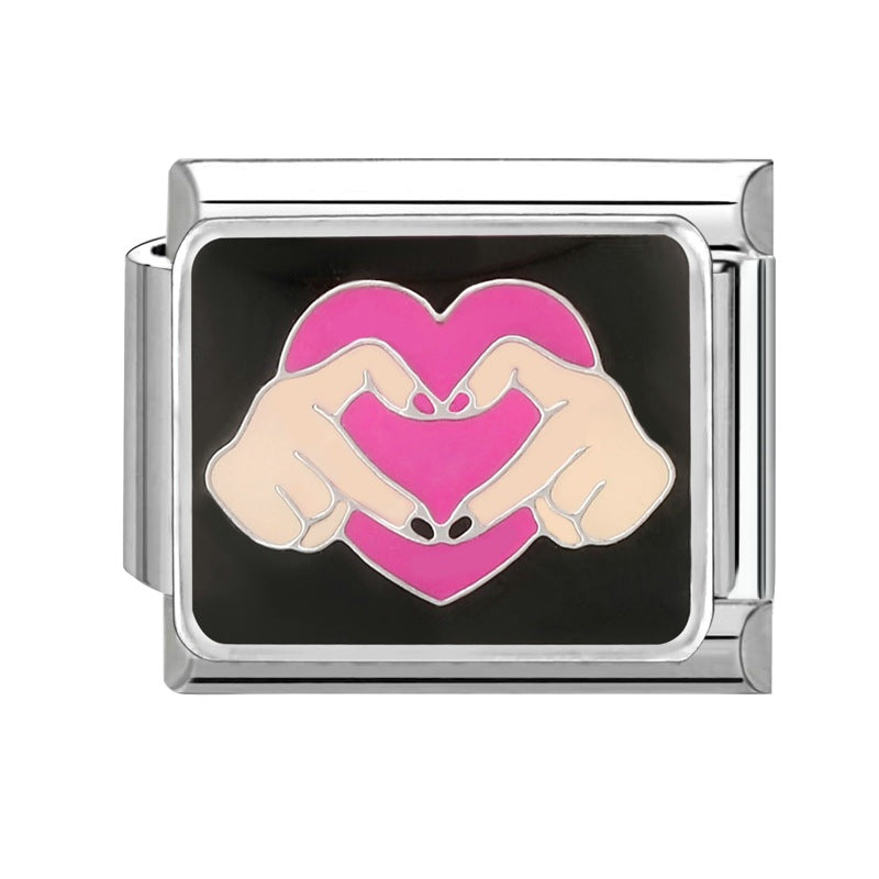 Wholesale  Italian Modular Bracelet 9mm DIY Splicing Removable Stainless Steel Combinable Bracelet