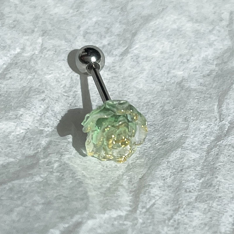 Wholesale Camellia Gold Foil Earrings