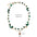Wholesale Green Onyx  Necklace All-match Natural Retro Personalized  Titanium Steel Necklace