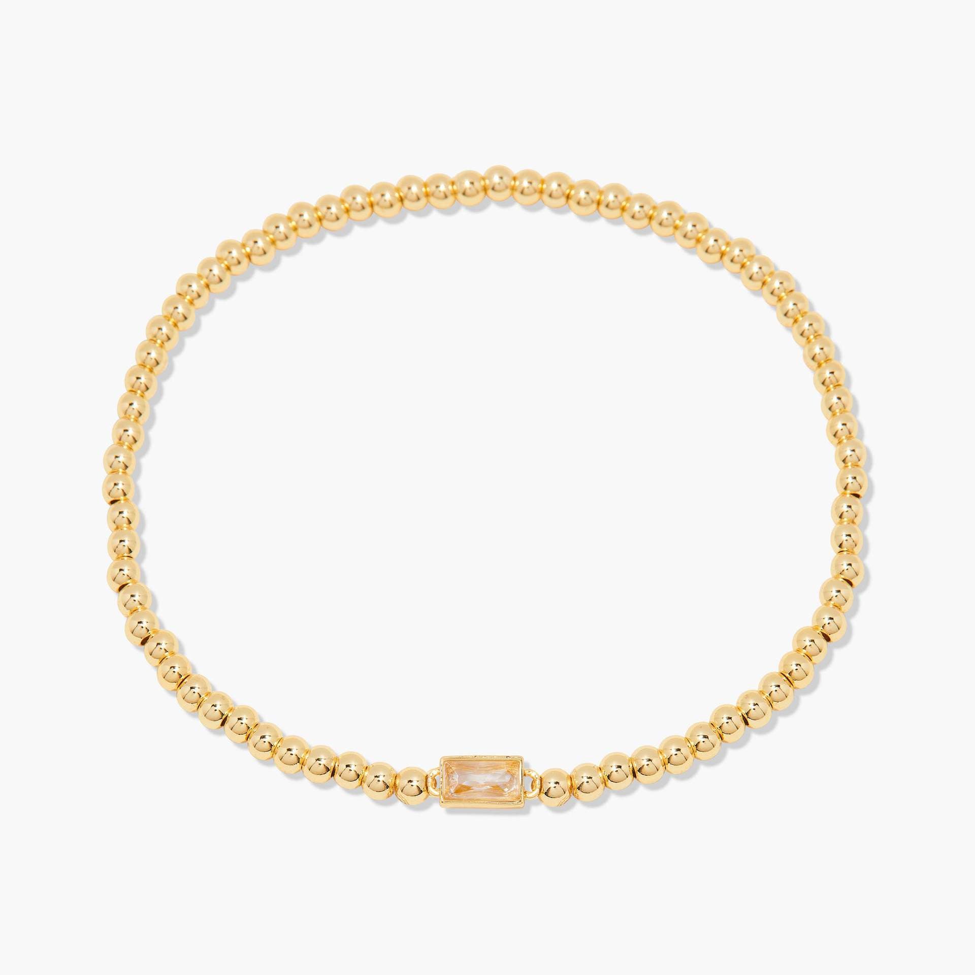 Wholesale Stainless Steel Simple Light Luxury  Birthstone Bracelet