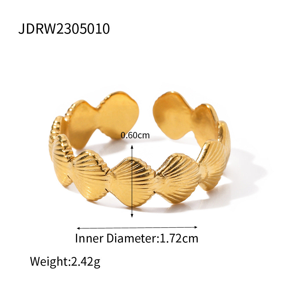 Wholesale 18k gold stainless steel ring
