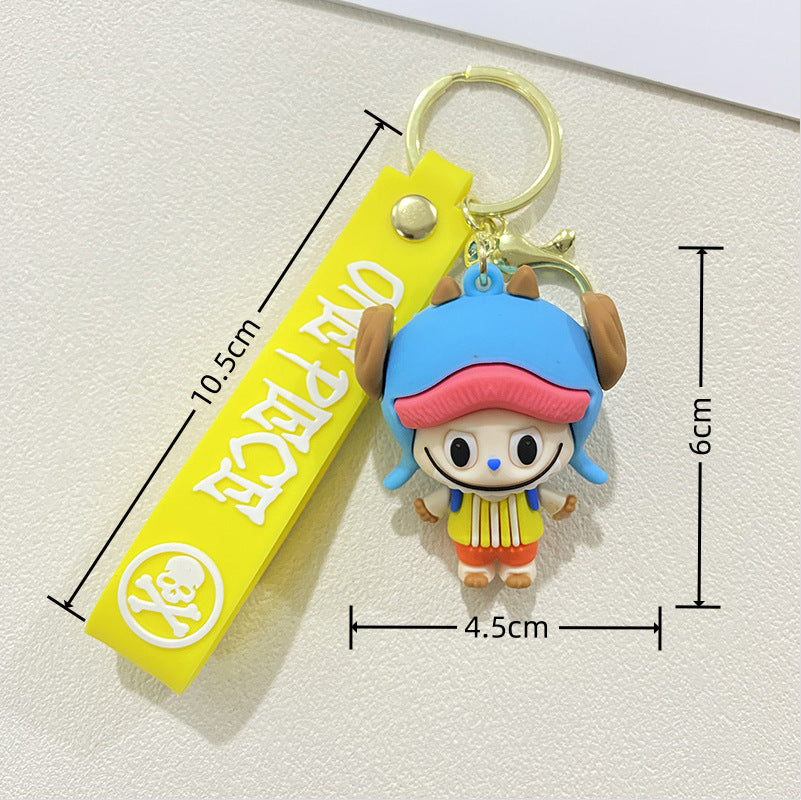 Wholesale cute car backpack silicone 3D Keychains ACCVIP