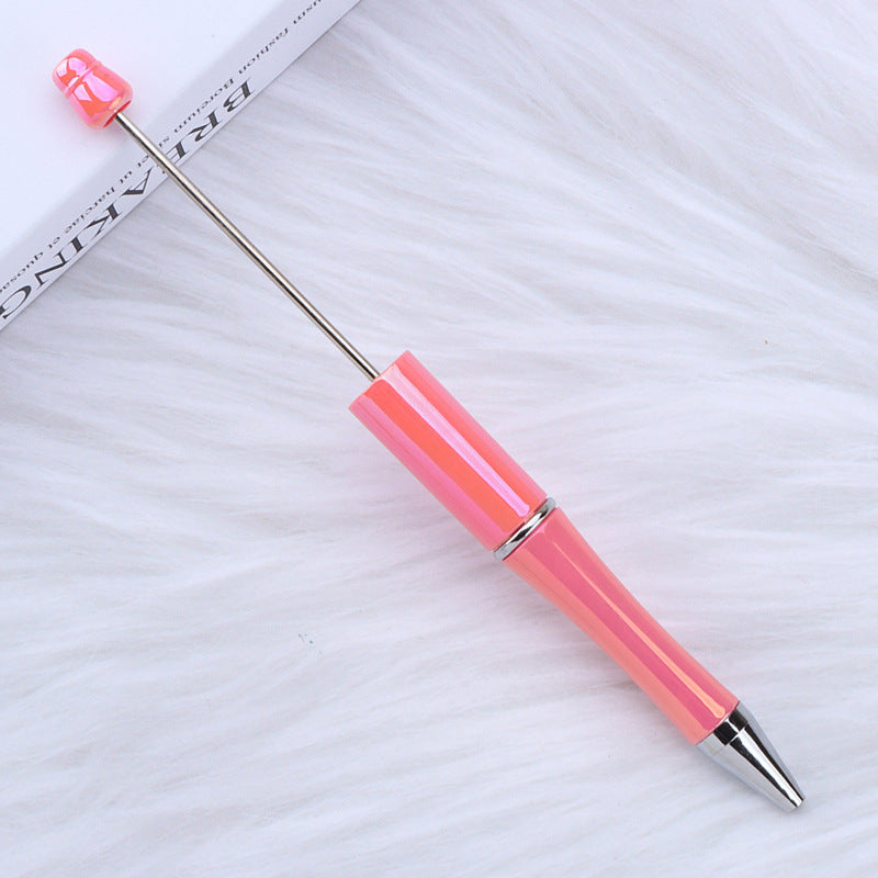 Wholesale 10pcs Beadable Pens Colorful UV Electroplating Colorful DIY Bead Pens ACC-PN-JinBN020