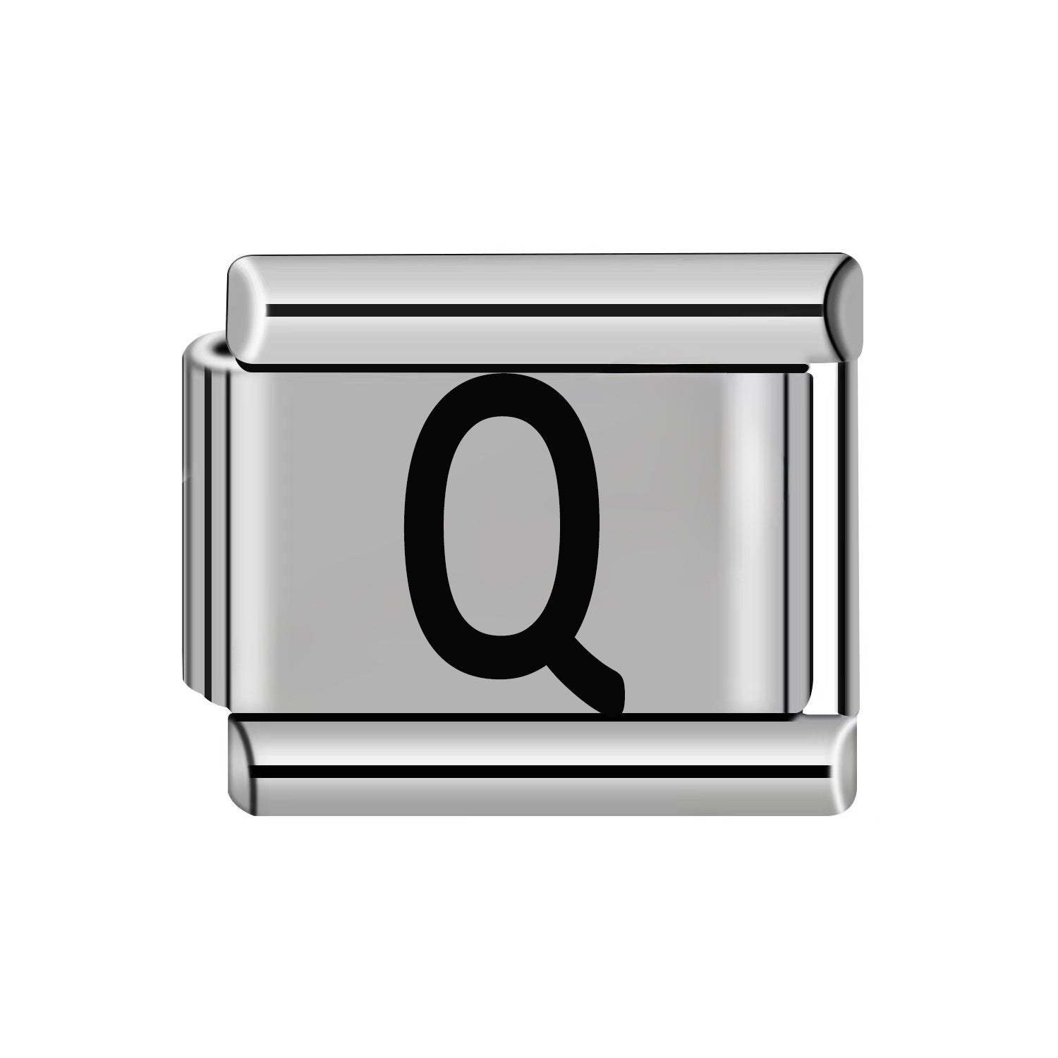 Wholesale 10pcs Italian Charm Bracelet 9mm DIY Splicing Removable Stainless Steel Letter Composable Bracelet ACC-BT-XY051