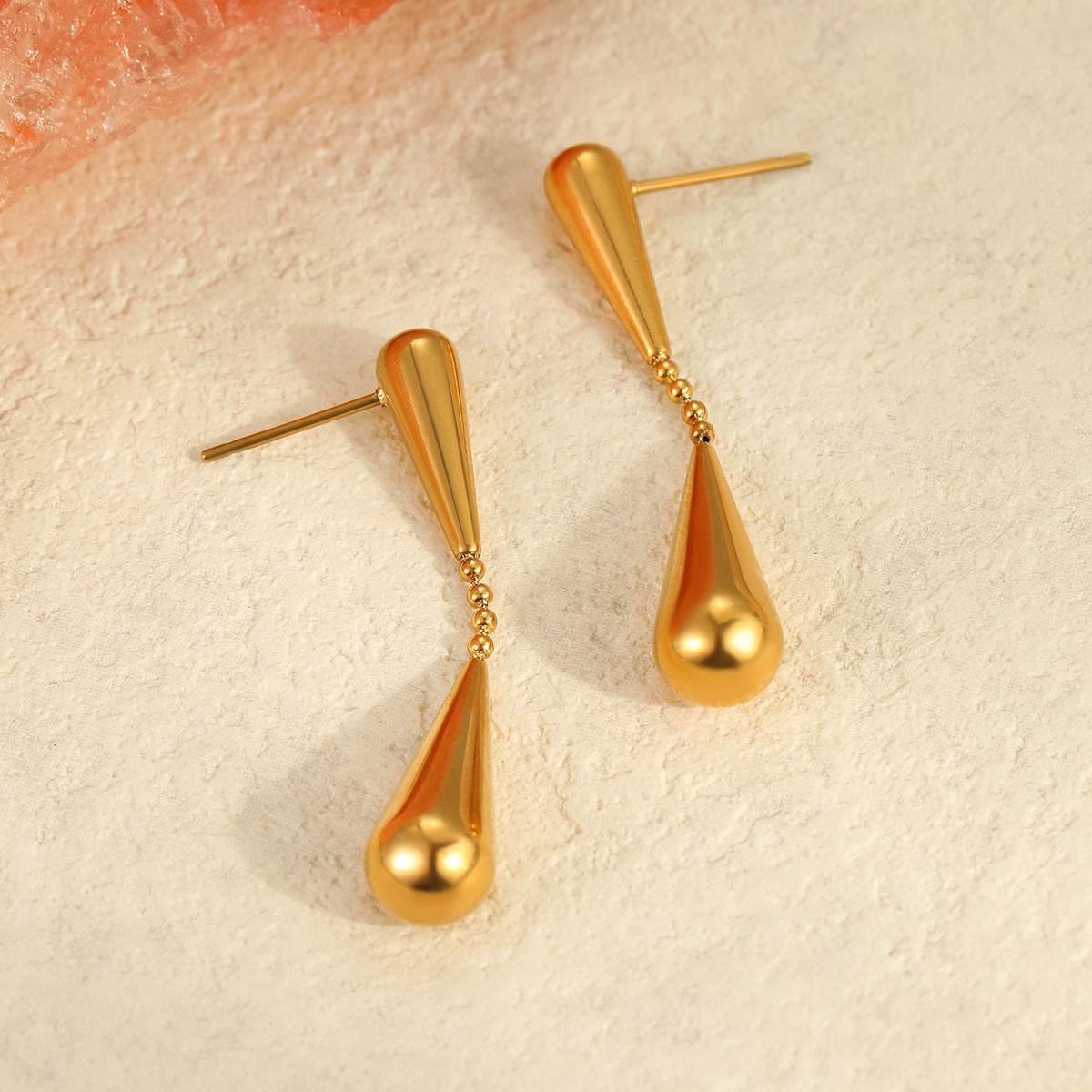 Wholesale  Minimalist Cold Wind Drops Geometric Niche Design Sense Earrings