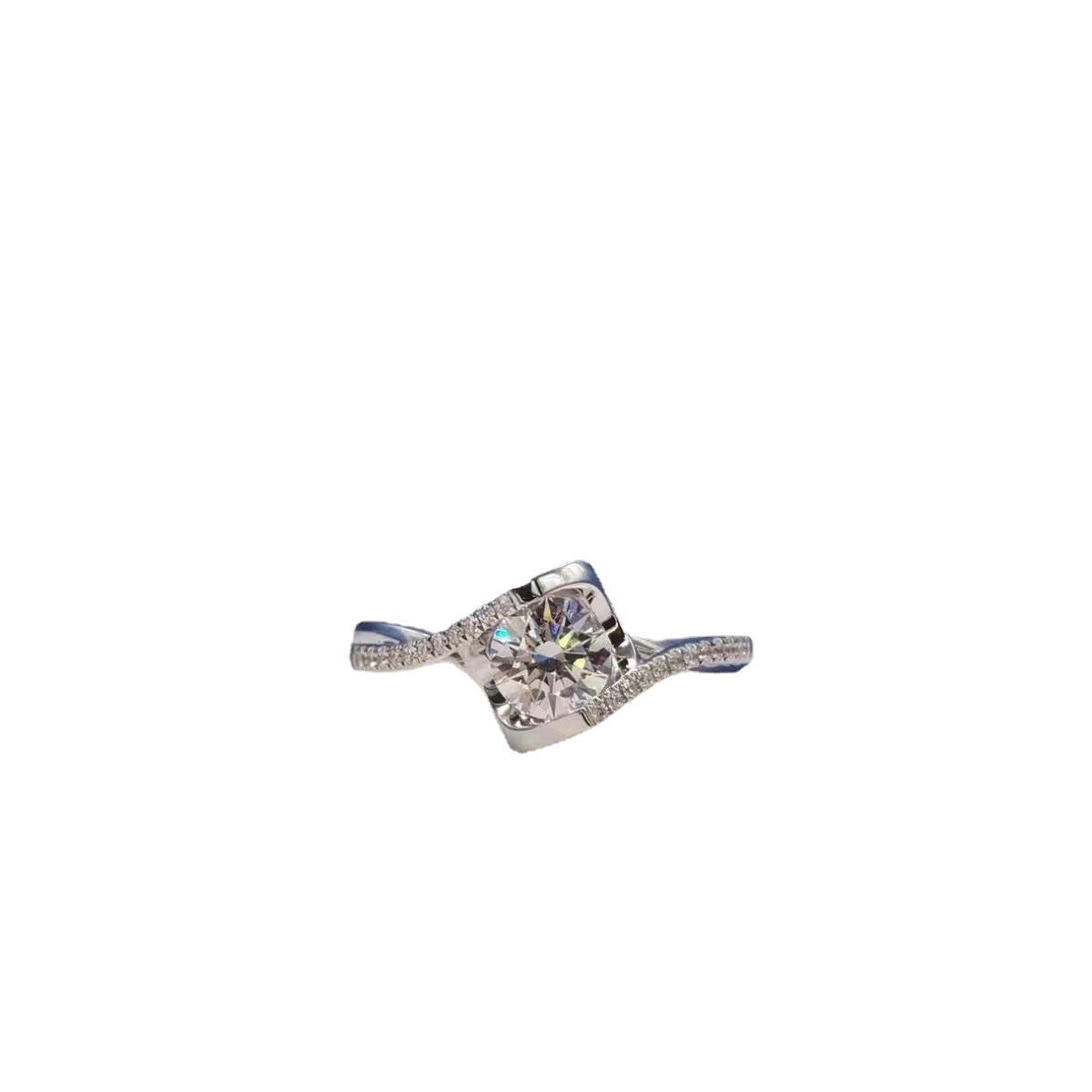 Wholesale Twisted Arm Micro Diamond Angel's Zircon 1 karat Rings