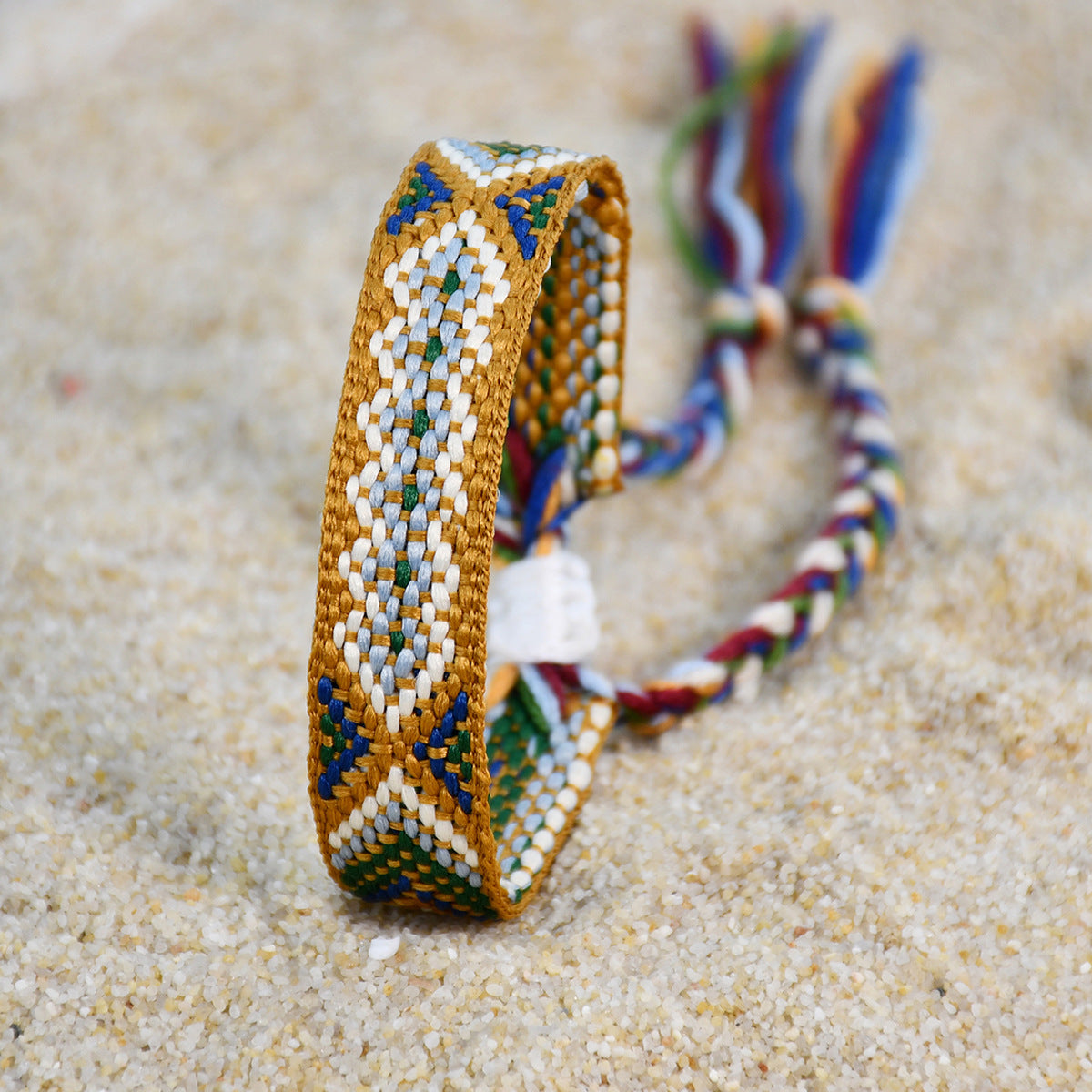 Wholesale Colorful Tassel Lucky Handmade Woven Bracelet Miyuki ACC-BT-Youf002