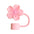 Wholesale silicone flower straw cap Stanley straw sleeve 10mm dust plug