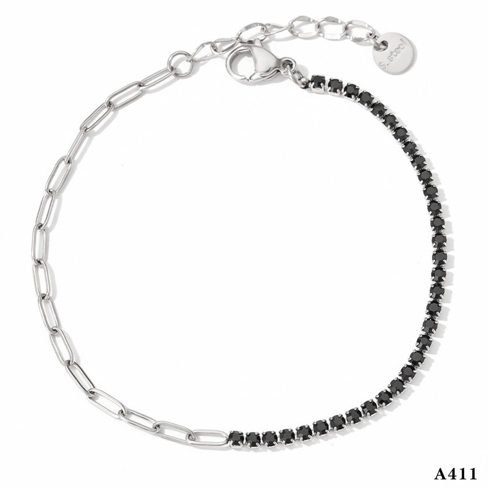 Wholesale  fashion minimalist design stainless steel ankle