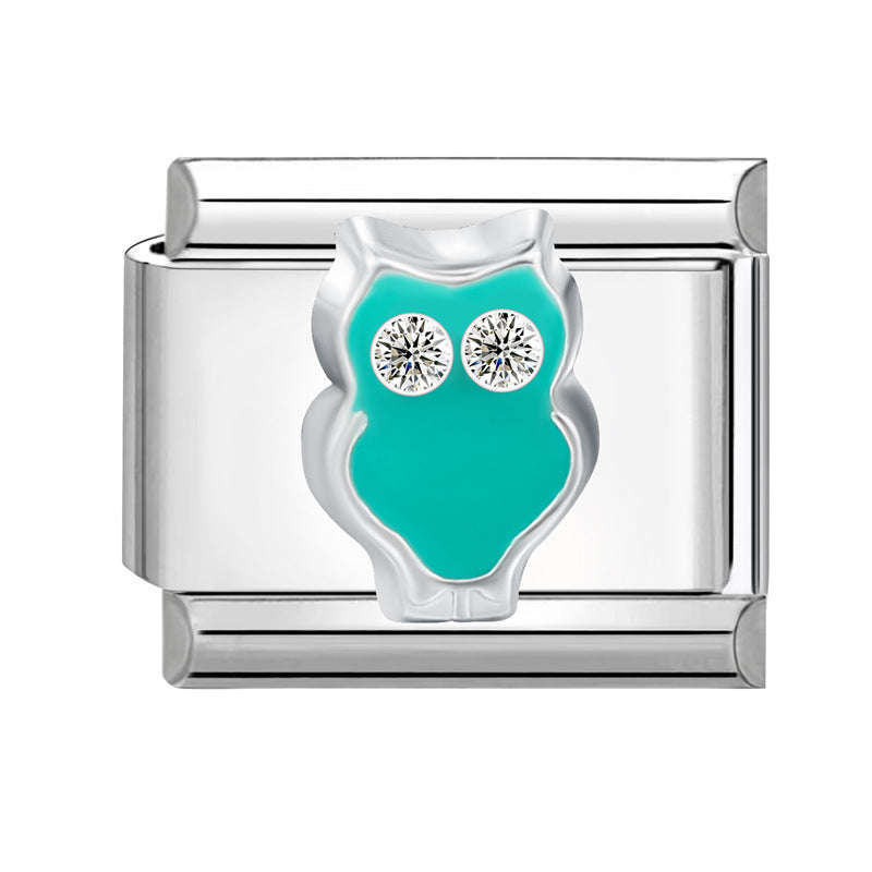 Wholesale Italian Charm Bracelet 9mm DIY Splicing Insect Series Stainless Steel Composable Bracelet