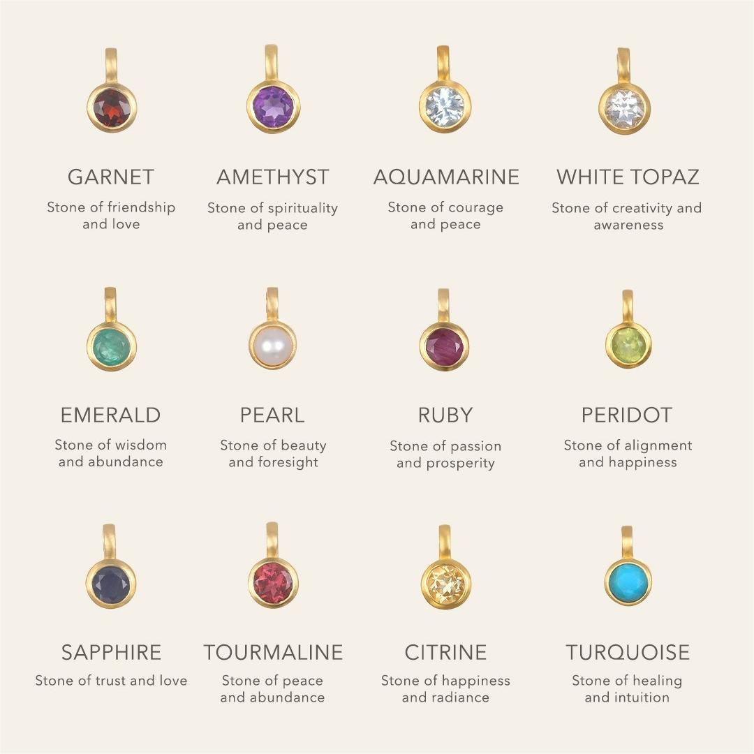 Wholesale Sun Demon Eye Moon Twelve Birthday Stone Necklace