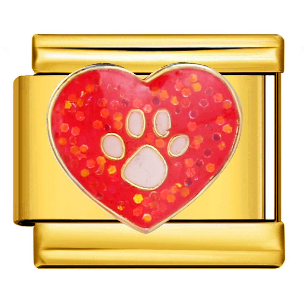 Wholesale Italian Charm Bracelet 9mm DIY Splicing Cute Creative Stainless Steel Composable Bracelet