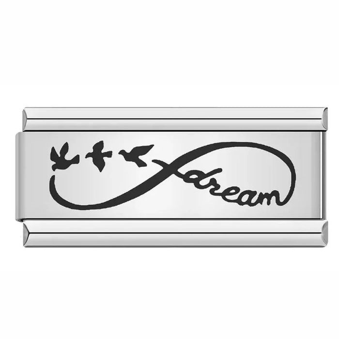 Wholesale Italian Charm Bracelet 9mm DIY Splicing Removable Long Stainless Steel Composable Bracelet