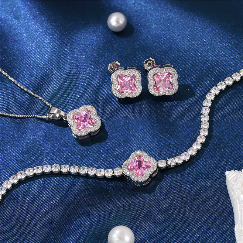 Wholesale  Creative Bracelet Simple Copper Zircon Bracelet